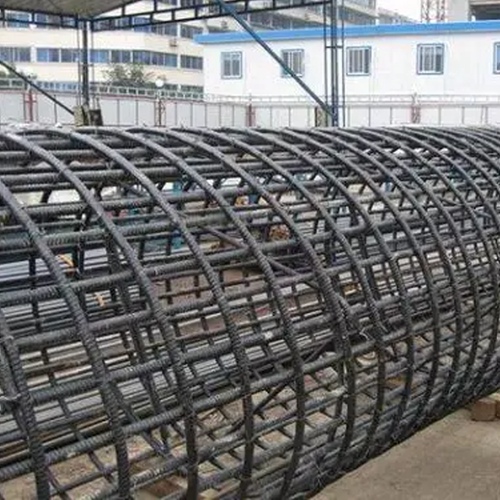 Fiber composite rib maintenance pile(reinforcement cage)